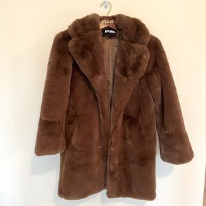 APPARIS faux fur coat never worn once